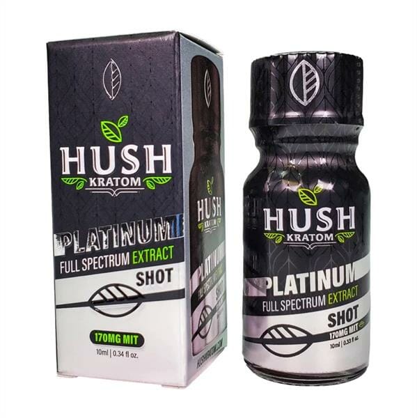 Hush Kratom Extract Shot - Platinum: Powerful And Convenient Kratom Extract - Capitol Botanicals